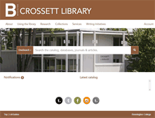 Tablet Screenshot of library.bennington.edu