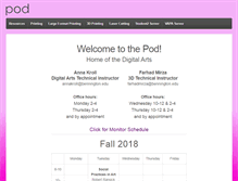 Tablet Screenshot of pod.bennington.edu