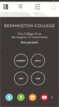 Mobile Screenshot of bennington.edu
