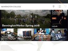 Tablet Screenshot of bennington.edu