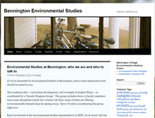 Tablet Screenshot of environment.bennington.edu