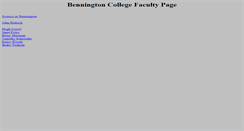 Desktop Screenshot of faculty.bennington.edu