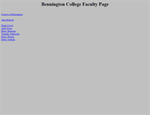 Tablet Screenshot of faculty.bennington.edu